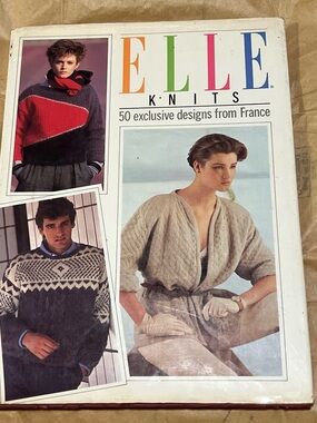 Vintage 80s knitting patterns book